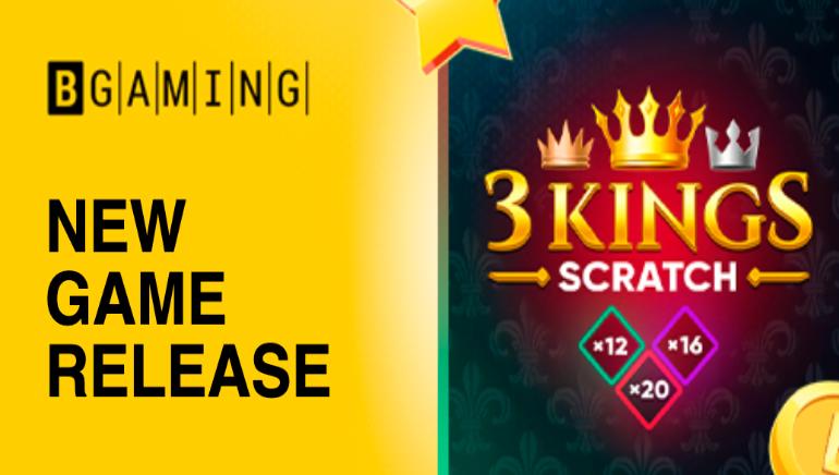 Նորույթ մարտի 28-ին. BGaming-ի «3 Kings Scratch» խաղը նոր խոսք է ասում սքրեչ քարտերի ոլորտում
